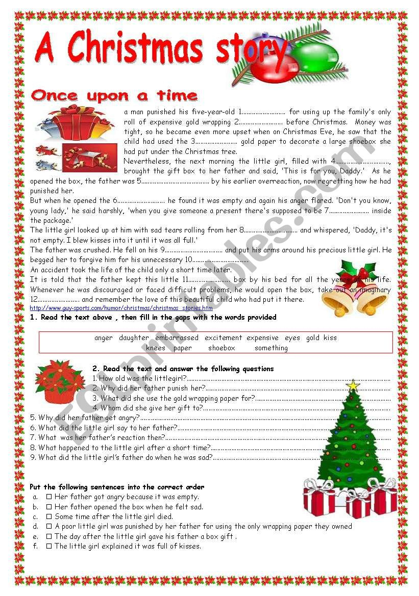 A Christmas Story - Esl Worksheetpatties in Christmas Story Worksheets Printable