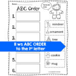 Abc Order Worksheets Christmas Alphabetical Order   Classful With Christmas Abc Order Worksheets