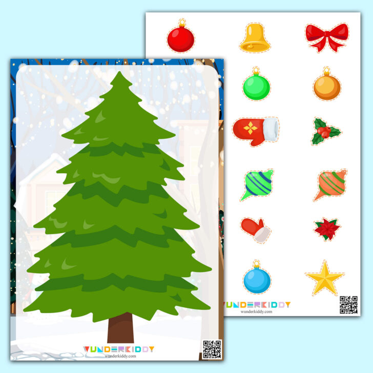 Christmas Tree Decorating Worksheets