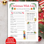 All About Me Christmas   Etsy Within All About Me Christmas Worksheets