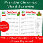 Buy Christmas Word Scramble, Christmas Activity For Kids Printable Intended For Scrambled Christmas Super Teacher Worksheets