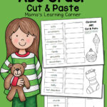 Christmas Abc Order Worksheets: Cut And Paste!   Mamas Learning Corner Intended For Christmas Abc Worksheets Kindergarten