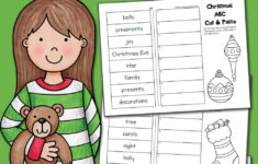 Christmas Abc Order Worksheets: Cut And Paste! - Mamas Learning Corner intended for Christmas Abc Worksheets Kindergarten
