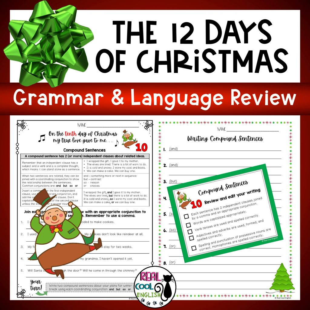 Christmas Activities To Get Students Thinking! - Real Cool English inside Christmas Themed Grammar Worksheets