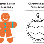 Christmas Activities To Help Boost Scissor Skills For Children For Cutting Practice Worksheets Christmas