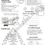 Christmas Activity Worksheet   Esl Worksheetlucia13 With Regard To What Christmas Means To Me Worksheets
