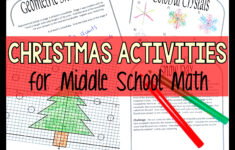 Christmas Activity Worksheets For Middle School Math - Make Sense inside Middle School Christmas Math Worksheets