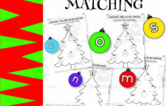 Christmas Alphabet Letter Matching with Christmas Letter Matching Worksheets