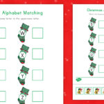 Christmas Alphabet Matching Worksheet: Letters S Z For Christmas Letter Matching Worksheets