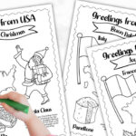 Christmas Around The World Book [Bonus Coloring Pages Pertaining To Printable Worksheets Free Printable Christmas Around The World Coloring Pages