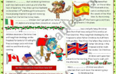 Christmas Around The World - Esl Worksheetmariaolimpia intended for Christmas Customs Around The World Worksheets