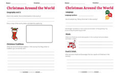 Christmas Around The World For Kids (With Printable) throughout Christmas Traditions In Different Countries Worksheets