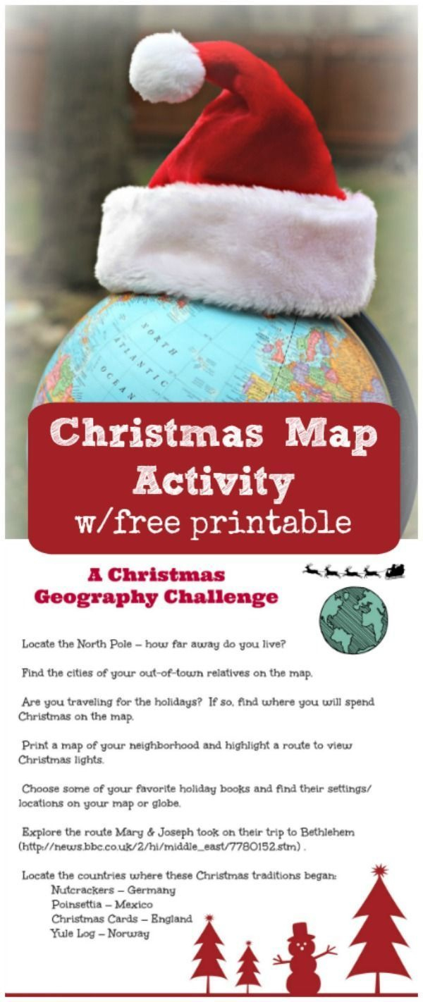 Christmas Around The World | Free Printable Map Activity inside Christmas Map Skills Worksheets