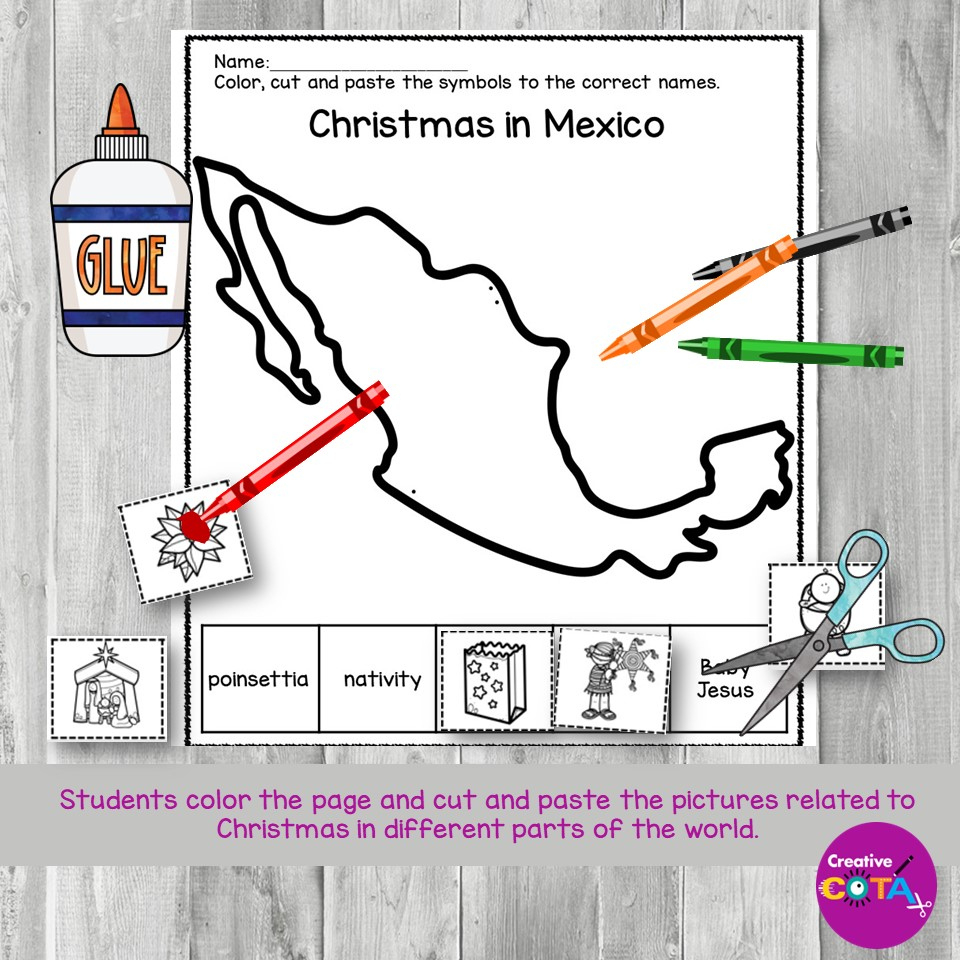 Christmas Around The World No Prep Activities - Worksheets Library in Christmas In Mexico Worksheets