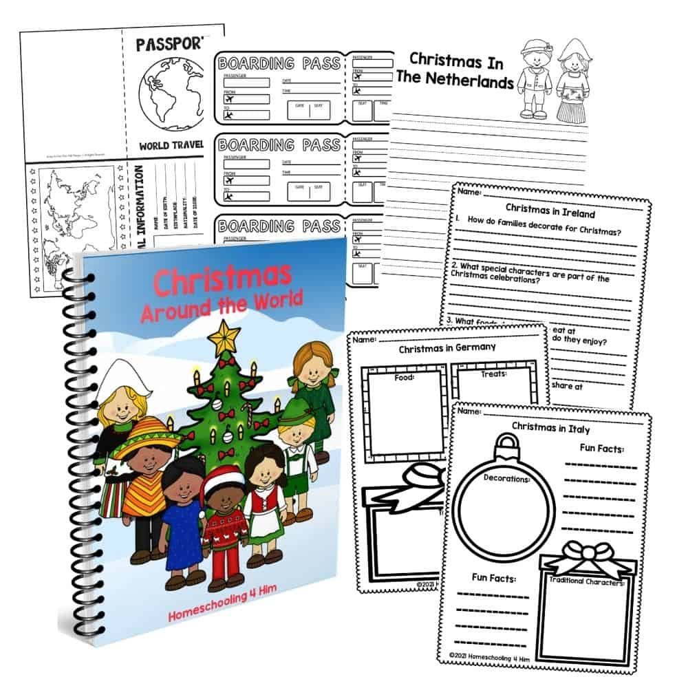 Christmas Around The World Printables - Homeschooling 4 Him with regard to Free Printable Christmas Around the World Worksheets