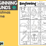 Christmas Beginning Sounds Inside Beginning Sounds Christmas Worksheets