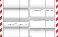 Christmas Budget Templates - 12 Free Pages | Printabulls for Christmas Gift Budget Worksheets