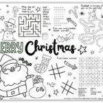 Christmas Coloring Activities For Kids   Free Printable With Regard To Coloring Christmas Worksheets For Kindergarten
