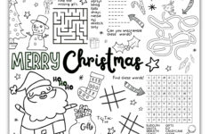 Christmas Coloring Activities For Kids – Free Printable with regard to Coloring Christmas Worksheets For Kindergarten