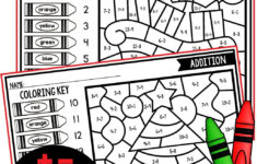 Christmas Coloring Pages intended for Christmas Math Coloring Worksheets