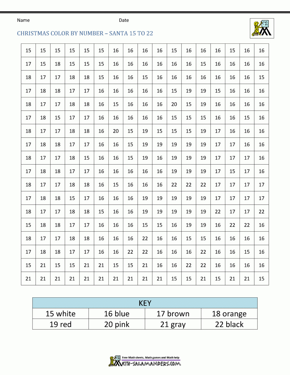 Christmas Colornumber Sheets For Kids throughout Christmas Multiplication Color by Number Printable Worksheets Free