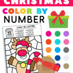 Christmas Colornumber   Superstar Worksheets Pertaining To Math Christmas Coloring Worksheets