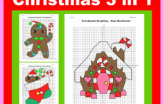 Christmas Coordinate Plane Graphing Picture- Christmas Bundle 3 In intended for Coordinate Plane Worksheets Christmas