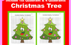 Christmas Coordinate Plane Graphing Picture- Christmas Tree Ii regarding Christmas Tree Graphing Worksheets