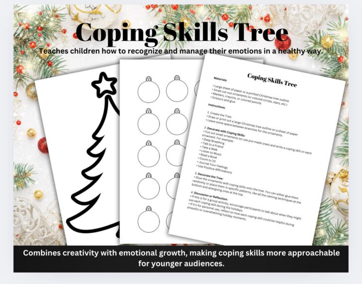 Christmas Mental Health Worksheets Christmas Mental Health Worksheets