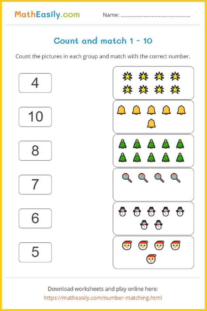 Free Printable Christmas Counting Worksheets