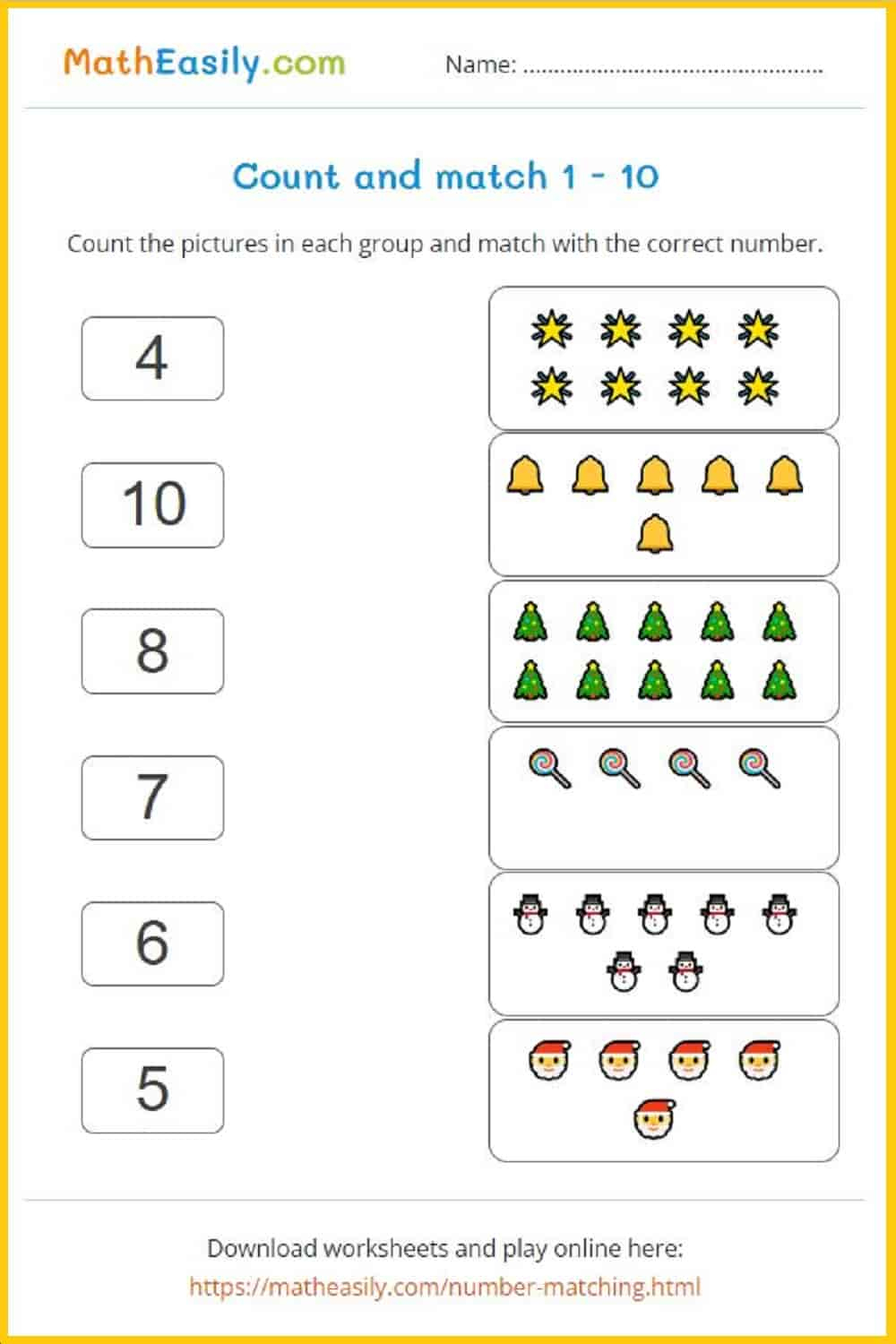 Christmas Counting Games Online + Printable 🎅 regarding Free Printable Christmas Counting Worksheets