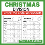 Christmas Crack The Code: Division Worksheets | Resources For Inside Christmas Math Worksheets Division