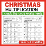 Christmas Crack The Code: Multiplication Worksheets | Resources Throughout Crack The Code Christmas Worksheets