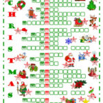 Christmas Crossword Crossword: English Esl Worksheets Pdf & Doc In Christmas Crossword Worksheets