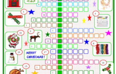 Christmas : Crossword Puzzle With A…: English Esl Worksheets Pdf &amp; Doc with Christmas Worksheets Crossword Puzzles