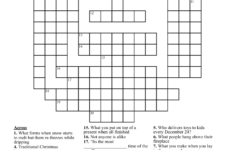 Christmas Crossword Puzzle – Wordmint within Christmas Crossword Puzzle Worksheets Answers