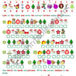 Christmas Cryptogram   Esl Worksheetjecika Pertaining To Free Printable Christmas Cryptogram Worksheets