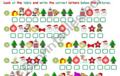 Christmas Cryptogram - Esl Worksheetjecika pertaining to Free Printable Christmas Cryptogram Worksheets