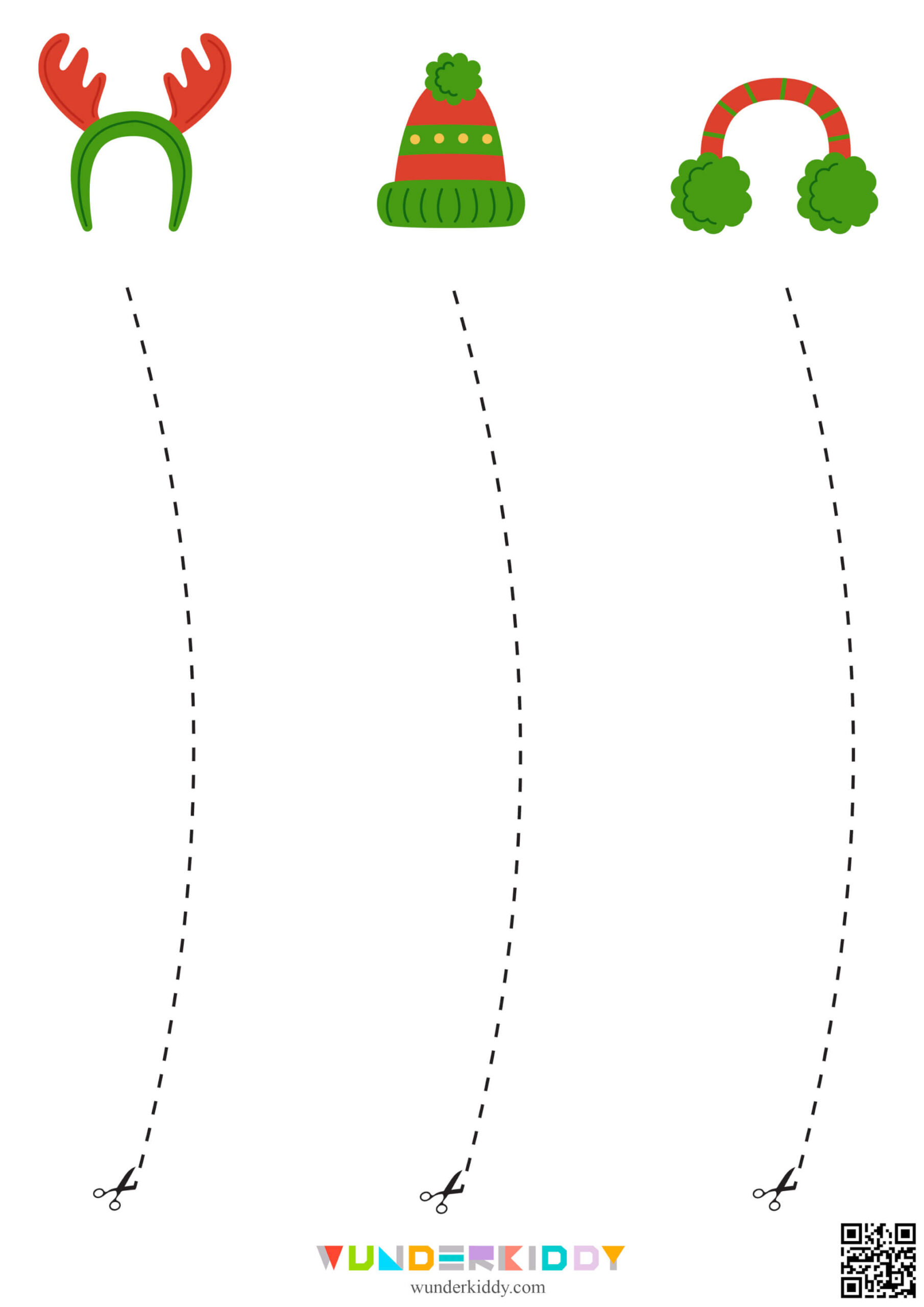 Christmas Cutting Templates Printable Pdf with regard to Free Christmas Cutting Worksheets