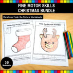 Christmas Fine Motor Skills Bundle   United Teaching Inside Christmas Fine Motor Worksheets