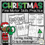 Christmas Fine Motor Skills Practice Activity | Cutting, Tracing With Regard To Christmas Fine Motor Skills Worksheets
