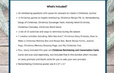Christmas Games Activities And Questions For Reminiscing About for A Christmas Memory Worksheets Answers