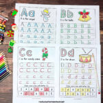 Christmas Handwriting Worksheets For Holiday Alphabet Fun (Free Intended For Free Christmas Handwriting Worksheets