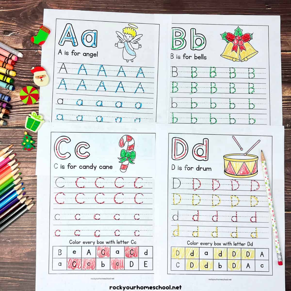 Christmas Handwriting Worksheets For Holiday Alphabet Fun (Free intended for Free Christmas Handwriting Worksheets
