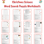 Christmas Holiday Science Word Search Puzzle Worksheets Bundle With Christmas Science Worksheets Middle School
