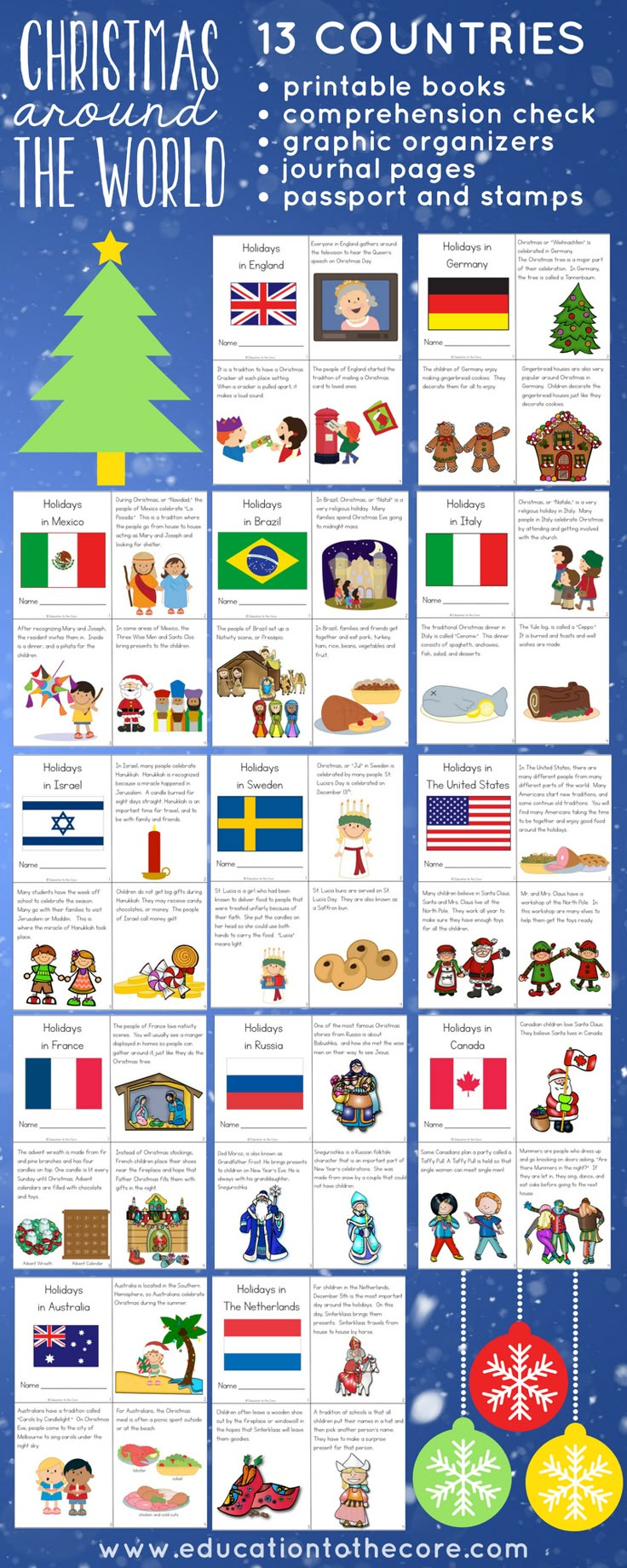 Christmas Holidays Around The World Activities pertaining to Christmas Celebrations Around the World Worksheets