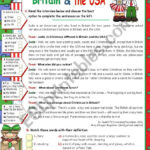 Christmas In Britain And In The Usa   Esl Worksheetmena22 Throughout Christmas In America Worksheets