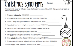 Christmas In The Classroom! - Glitter In Third - Worksheets Library pertaining to Christmas Synonyms And Antonyms Worksheets