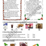 Christmas In The Uk And In The Usa   Esl Worksheetbouh17 For Christmas In The Usa Worksheets
