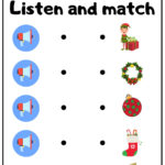 Christmas Interactive Worksheet Listen And Match The Correct Throughout Christmas Matching Worksheets For Preschool